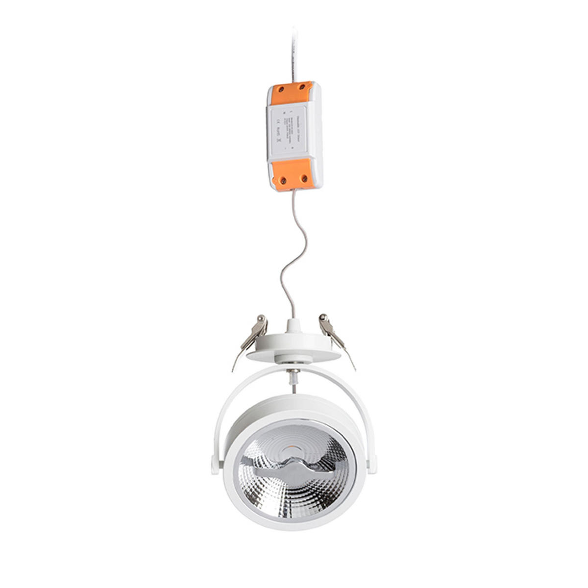 DECKENLEUCHTE KELLY LED Dimmbar Halb Weiß 12 W - Weiß, Metall (137/137/145cm) - Rendl