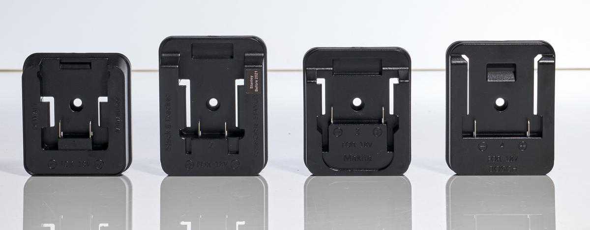 AKKU-LED-BAUSTRAHLER - dimmbar und leistungsstark für Baustellen und Werkstätten, 2er-Set - Schwarz, Kunststoff (9.2/20.8/21.5cm) - Northpoint