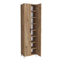 MEHRZWECKSCHRANK Strömsund - Eichefarben, Holzwerkstoff (48.5/177.5/32cm) - [en.casa]