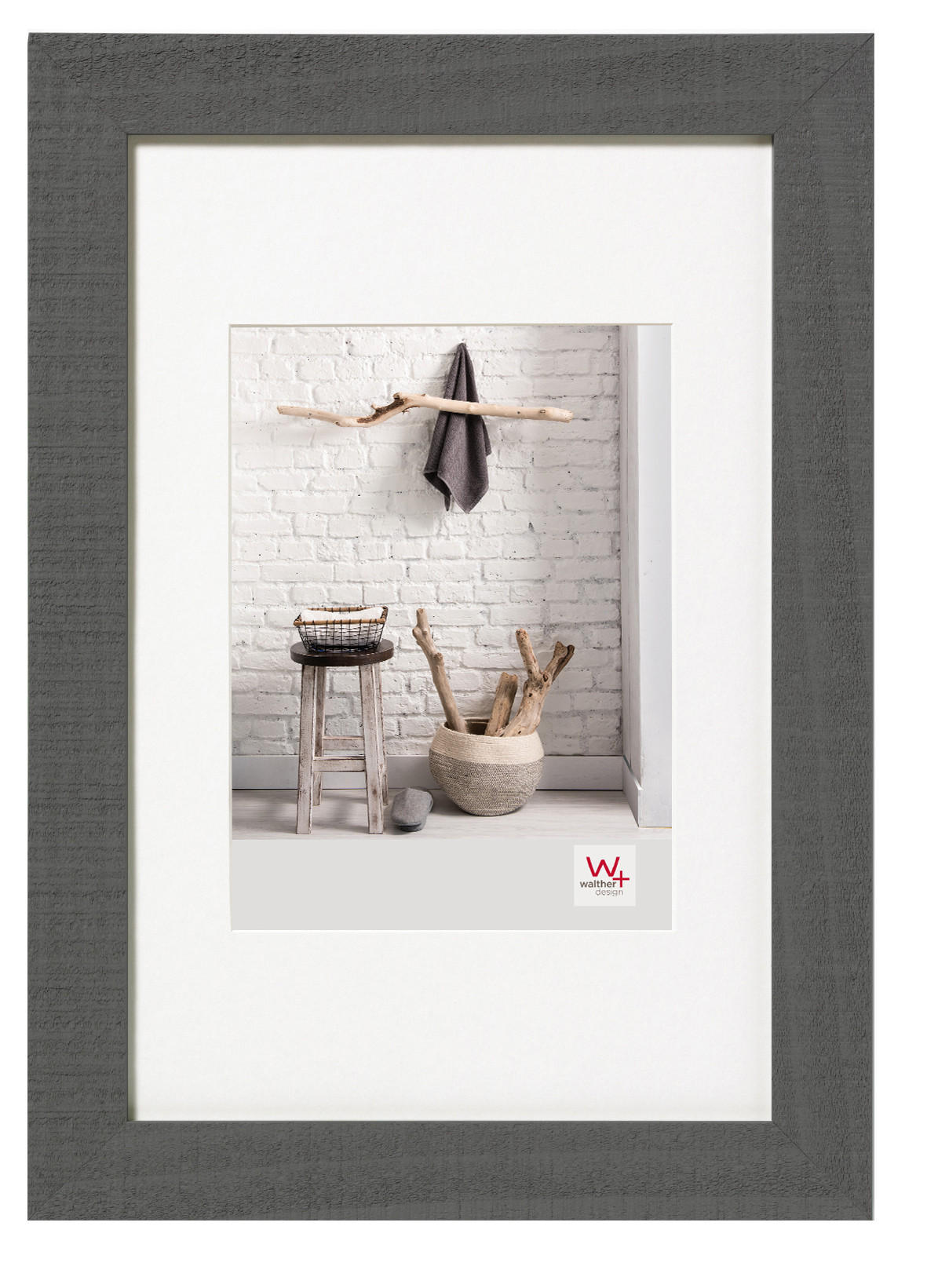 walther design Bilderrahmen Grau 29.9x55 cm