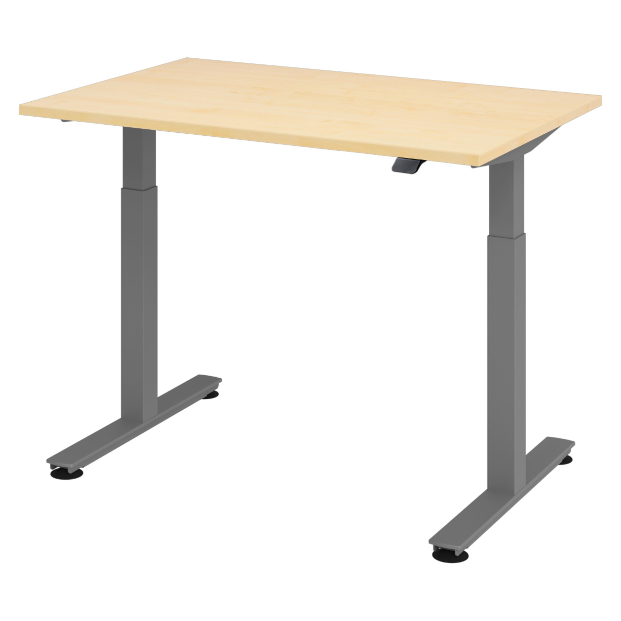 SCHREIBTISCH elektrisch XMST 80/120/74 cm in Ahornfarben/Graphitfarben - Ahornfarben/Graphitfarben, Holzwerkstoff (80/120/74cm) - bümö