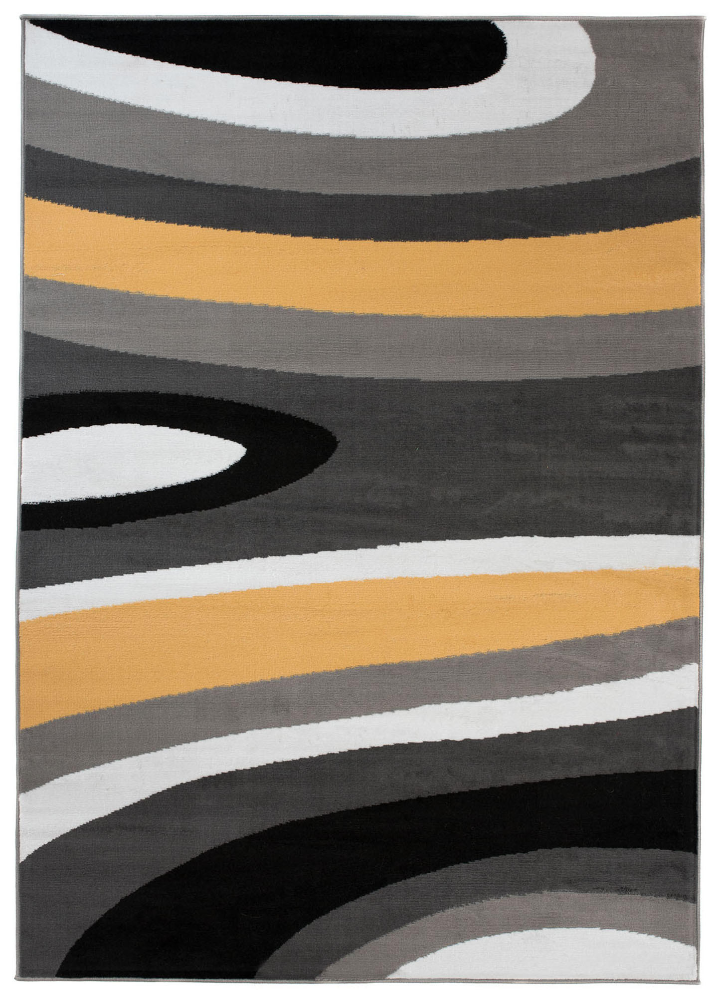 TEPPICH MAYA Gelb Streifen Gestreift 130/190 cm - Gelb, Textil (130/190cm) - Tapiso