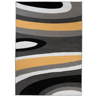 TEPPICH MAYA Gelb Streifen Gestreift 130/190 cm - Gelb, Textil (130/190cm) - Tapiso