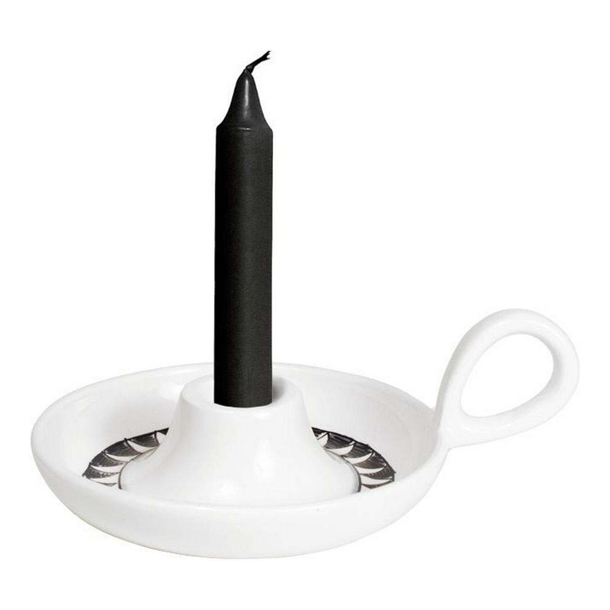 KERZENHALTER Schlangen in Schwarz - 16cm - Schwarz, Keramik (0.1/0.1/0.1cm) - Blond Amsterdam