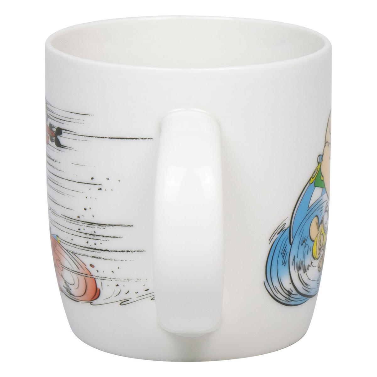 KAFFEEBECHER Asterix Rennen - Courir - Naturfarben, Keramik (0.4L) - Könitz