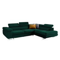 ECKSOFA Wilson 4 Sitzplätze Tannengrün - Grün, Holzwerkstoff (271/201cm) - Petits-meubles