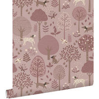 TAPETE Hunde 50 x 900 cm - Pink, Papier (50/0.1cm) - ESTAhome