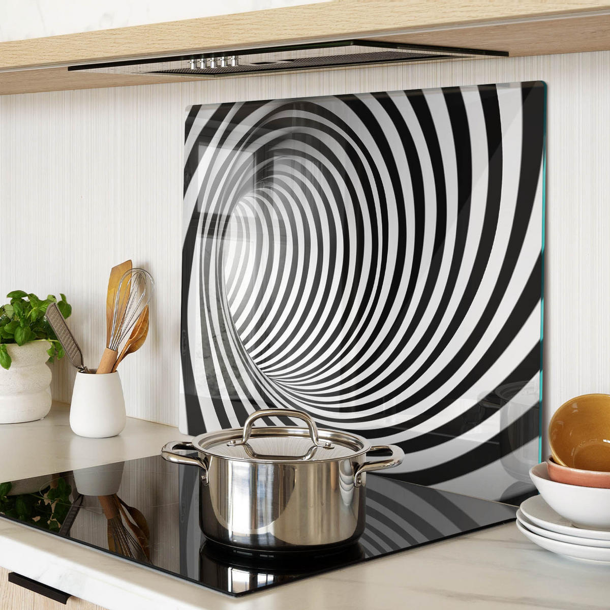 GLASPLATTE 60x52 cm 3D - Multicolor, Glas (60/0.4/52cm) - TULUP