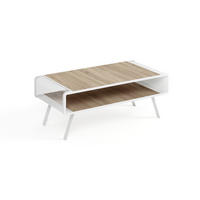 COUCHTISCH TORPE - Weiß/Sonoma Eiche, Holzwerkstoff (60/121/45cm) - Meblini