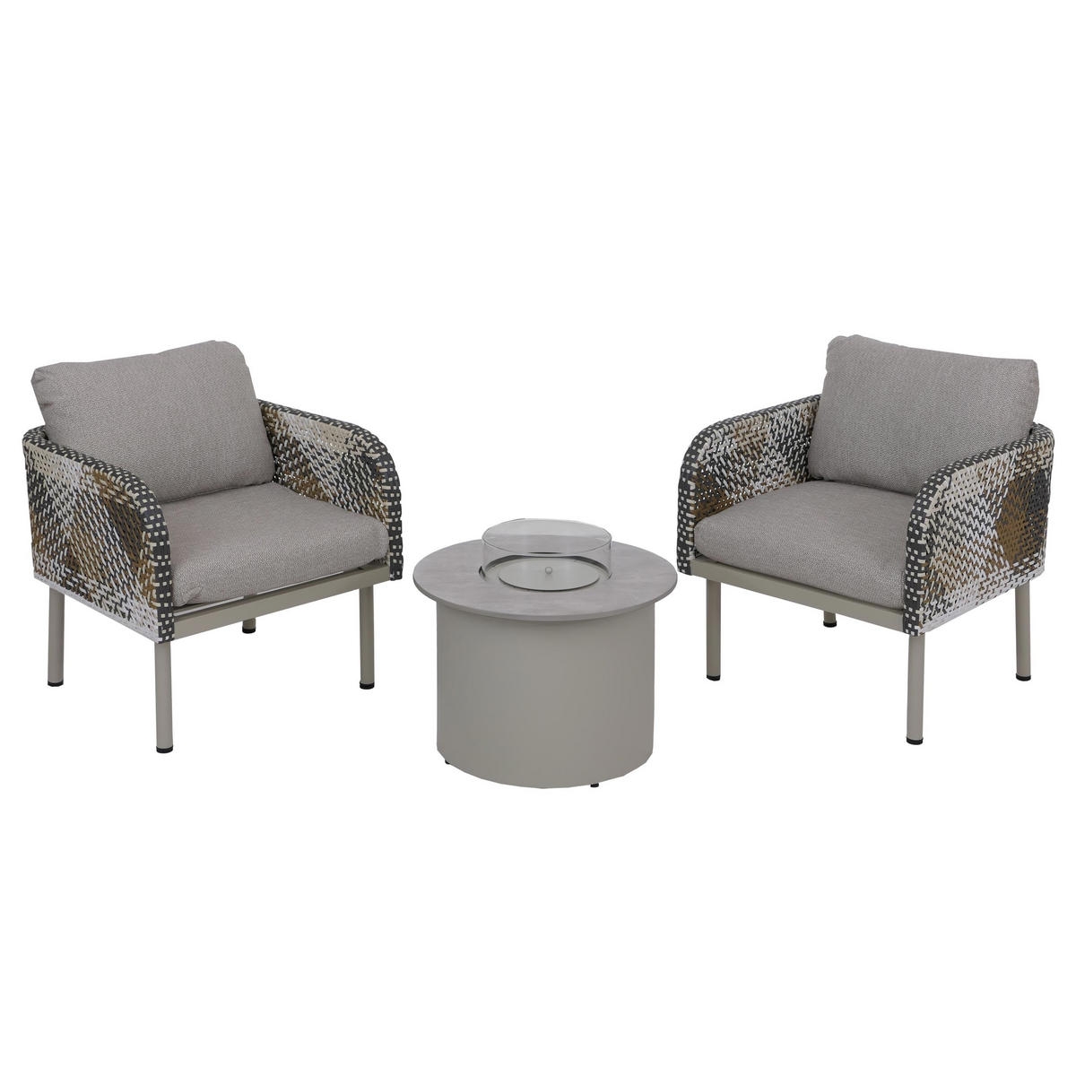 POLY-RATTAN SADA Béžová - béžová, kompozitní dřevo - MCW