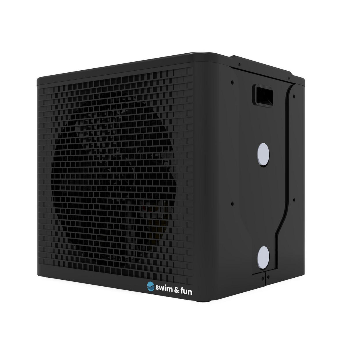 WÄRMEPUMPE 5 kW HeatCube Poolheizung - Schwarz, Kunststoff (43/42/46cm) - Swim & Fun 