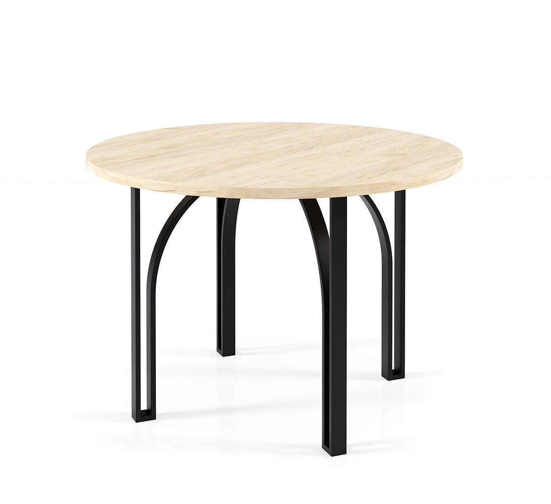COUCHTISCH Nastro Gold Craft Eiche / Schwarz 75 / 75 / 47cm - Eiche Bianco/Schwarz, Holz/Holzwerkstoff (75/75/47cm) - Feldmann-Wohnen