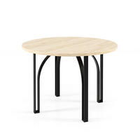 COUCHTISCH Nastro Gold Craft Eiche / Schwarz 75 / 75 / 47cm - Eiche Bianco/Schwarz, Holz/Holzwerkstoff (75/75/47cm) - Feldmann-Wohnen