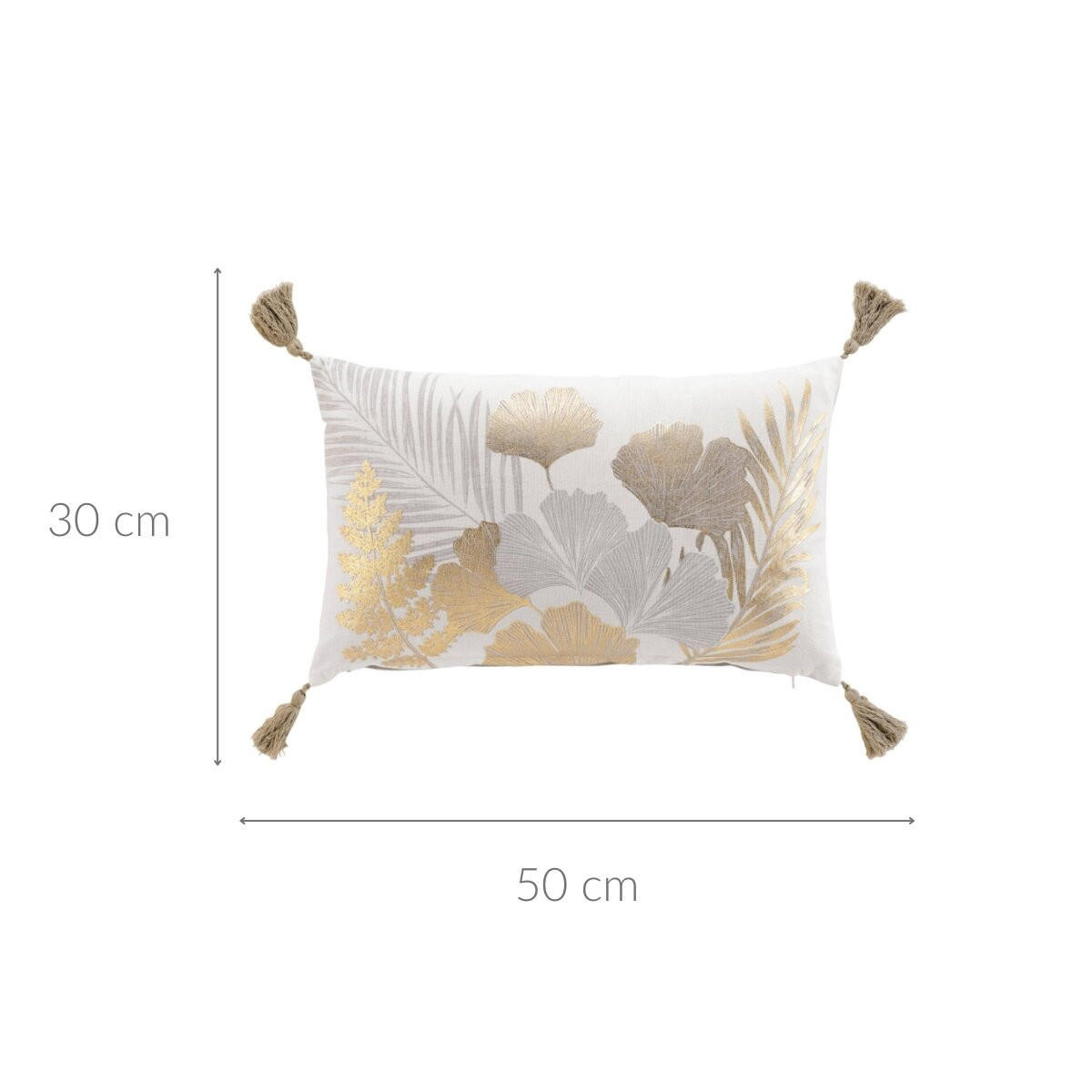 Thumbnail - Douceur d´intérieur Dekokissen, Gold, Naturmaterialien, 30x50 cm, Wohntextilien, Kissen, Dekokissen
