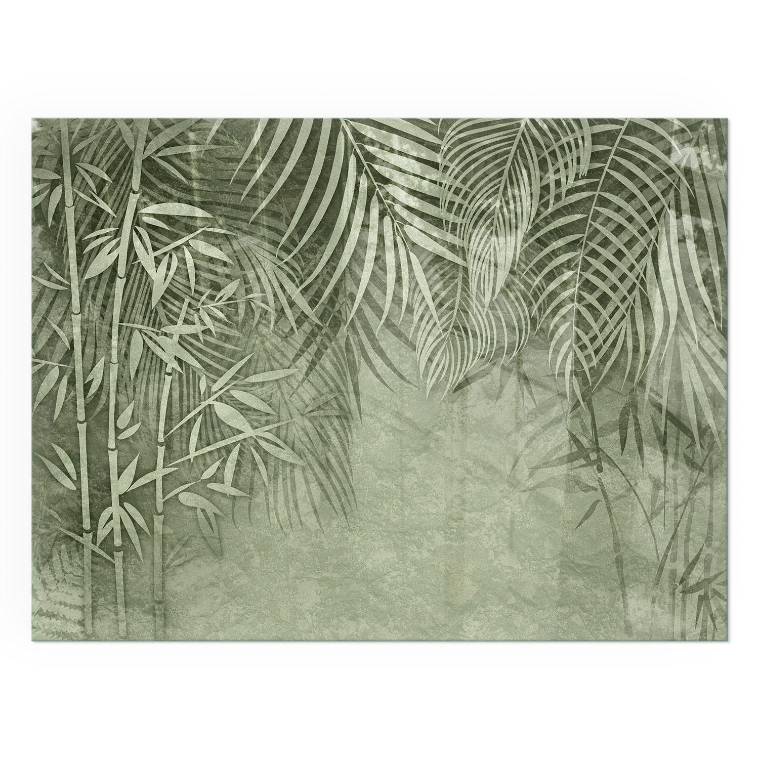 GLASPLATTE für Kamin 80x60 cm - Grün, Glas (80/60/0.4cm) - TULUP