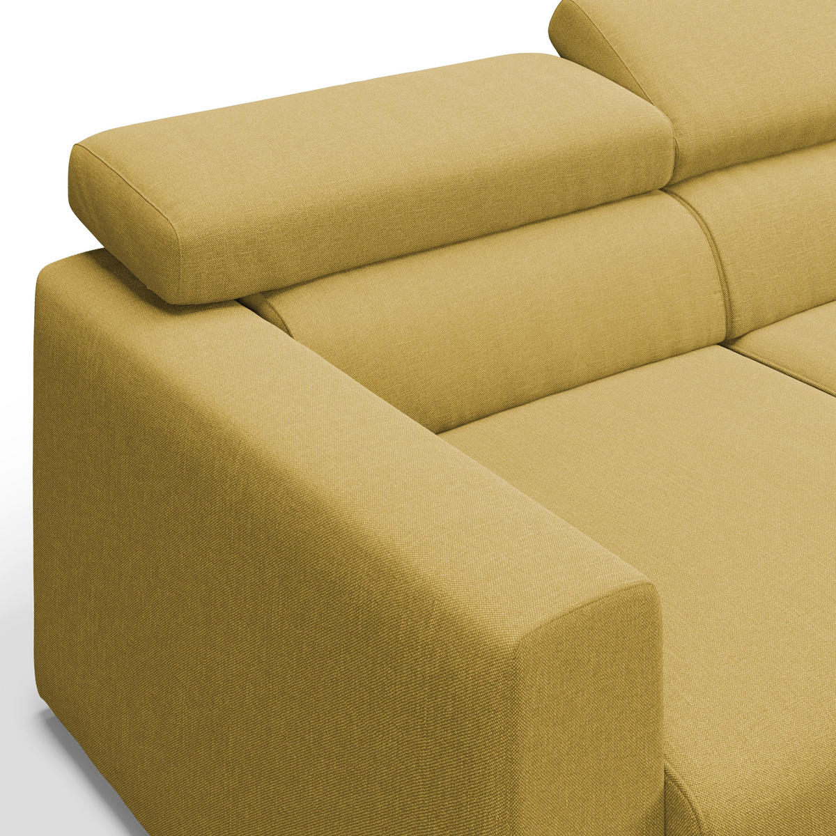 LINEARSOFA Dylan - Gelb, Textil (240/74/100cm) - Divani.store