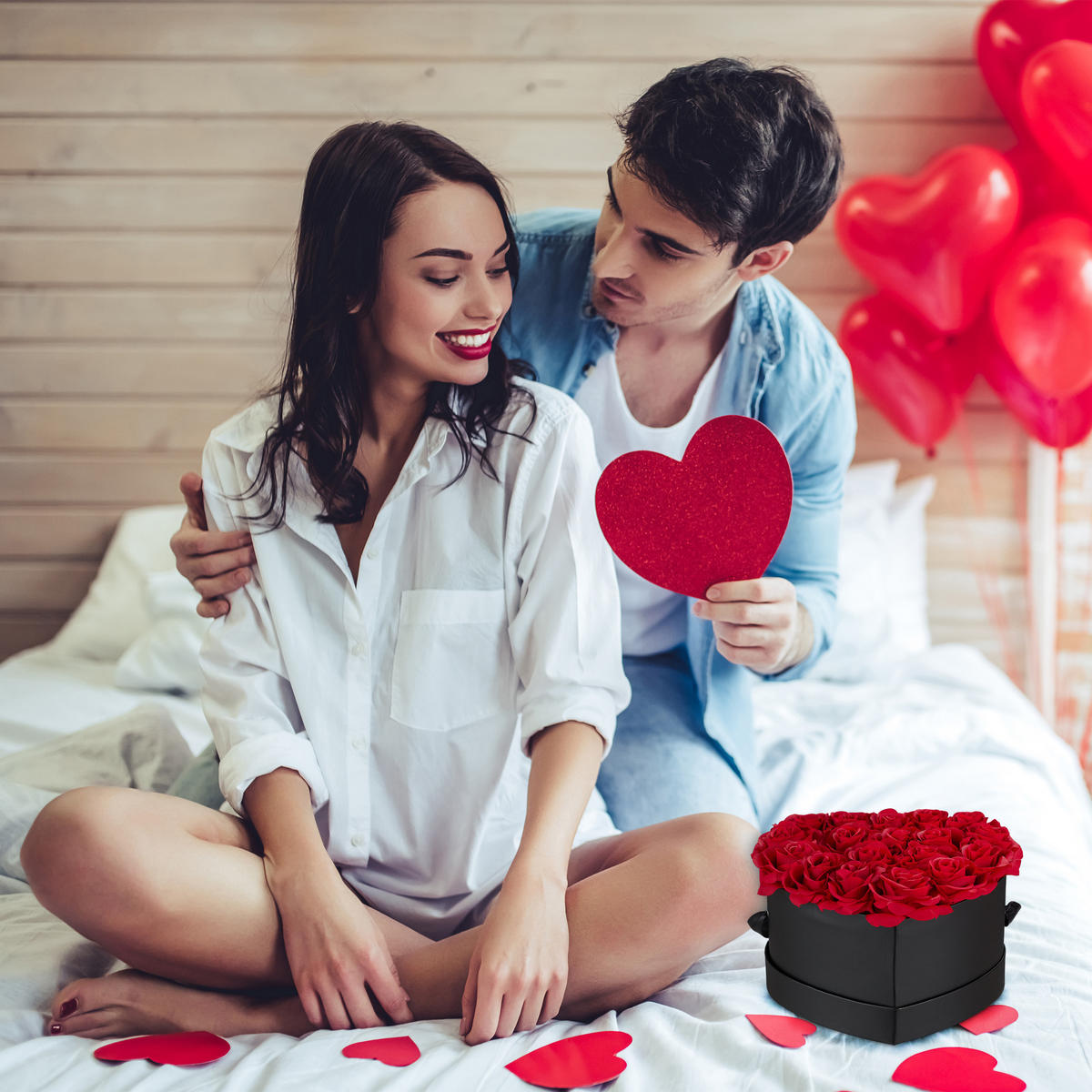 ROSENBOX - Multicolor, Papier/Kunststoff (13cm) - Relaxdays