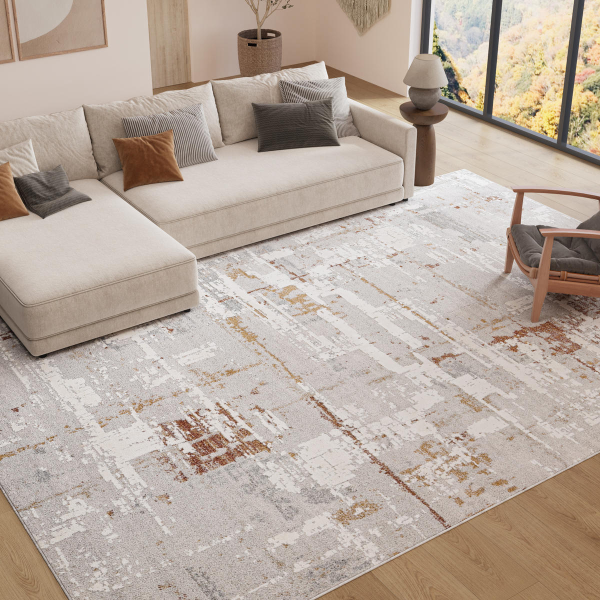 TEPPICH TREND Hellgrau 160/230 cm - Hellgrau, Textil (160/230cm) - Tapiso