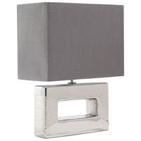 TISCHLAMPE Onyx 16/32/42 cm - Grau, Keramik (16/32/42cm) - Beliani
