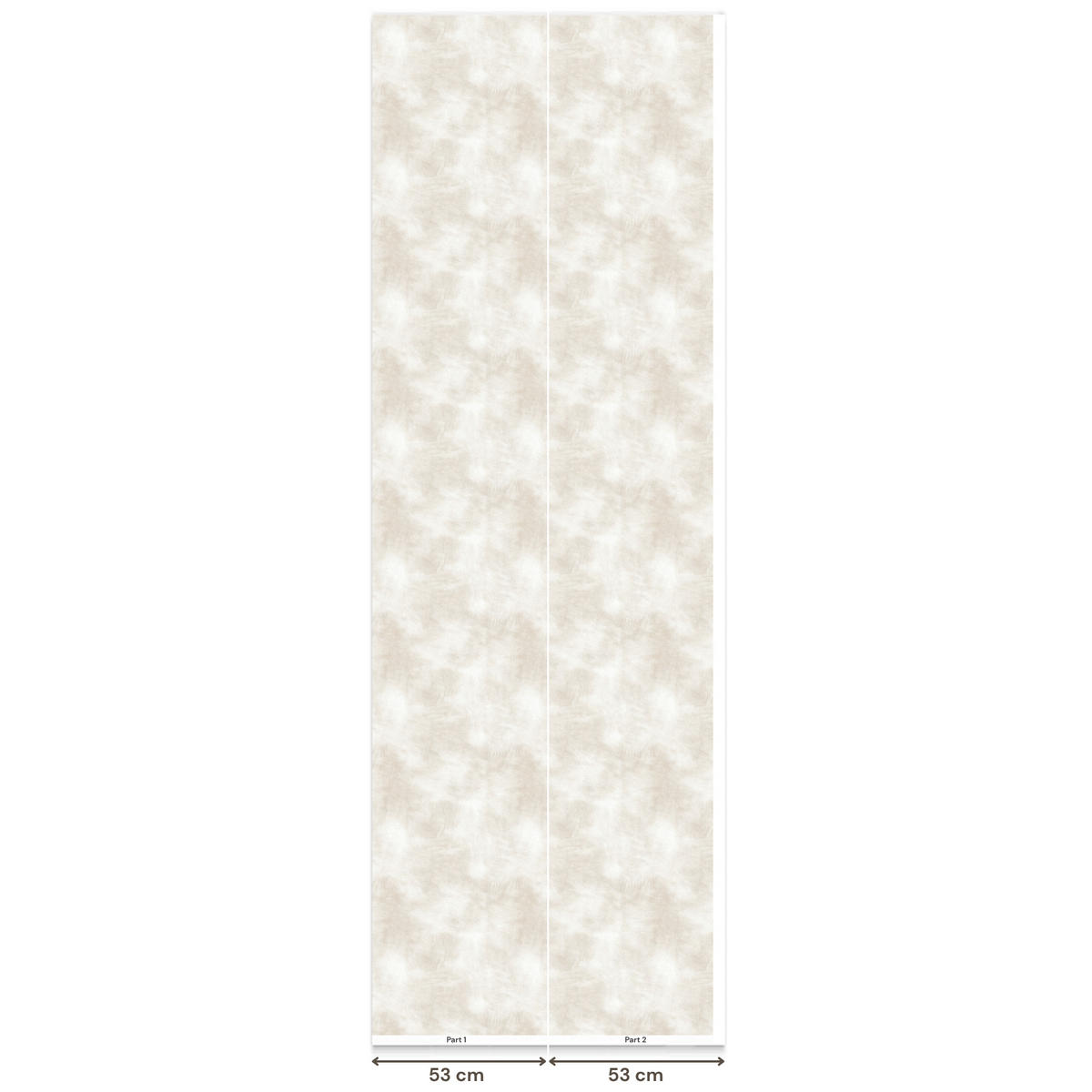 TAPETE - Dezent - Textur - Beige - 100x280 cm - Creme, Papier (100/280cm) - OnlyWow