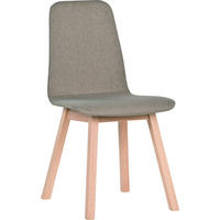 STUHL Buche massiv, gepolstert - Beige, Holz (45/85/50cm) - Vox Möbel