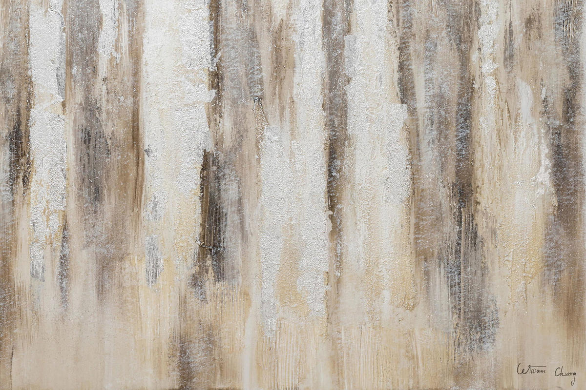ACRYLBILD HANDGEMALT 120/80 cm - Schwarz, Holz/Textil (2.12/80cm) - KUNSTLOFT