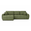 ECKSOFA Mit Schlaffunktion Und Bettkasten L-Form Ivo L, Chenille-Stoff Artico, Moss, Links - Grün, Holz (250/142cm) - Kaiser Möbel