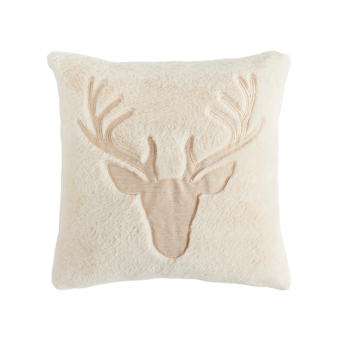 KISSENBEZUG Antleris, 45x45cm, Ecru, Weihnachten Kissenhülle, Weihnachtsdeko, Christmas, Weihnachtsmotiv Sofakissen Dekokissenbezuge - Ecru, Kunststoff (45/45cm) - home&you