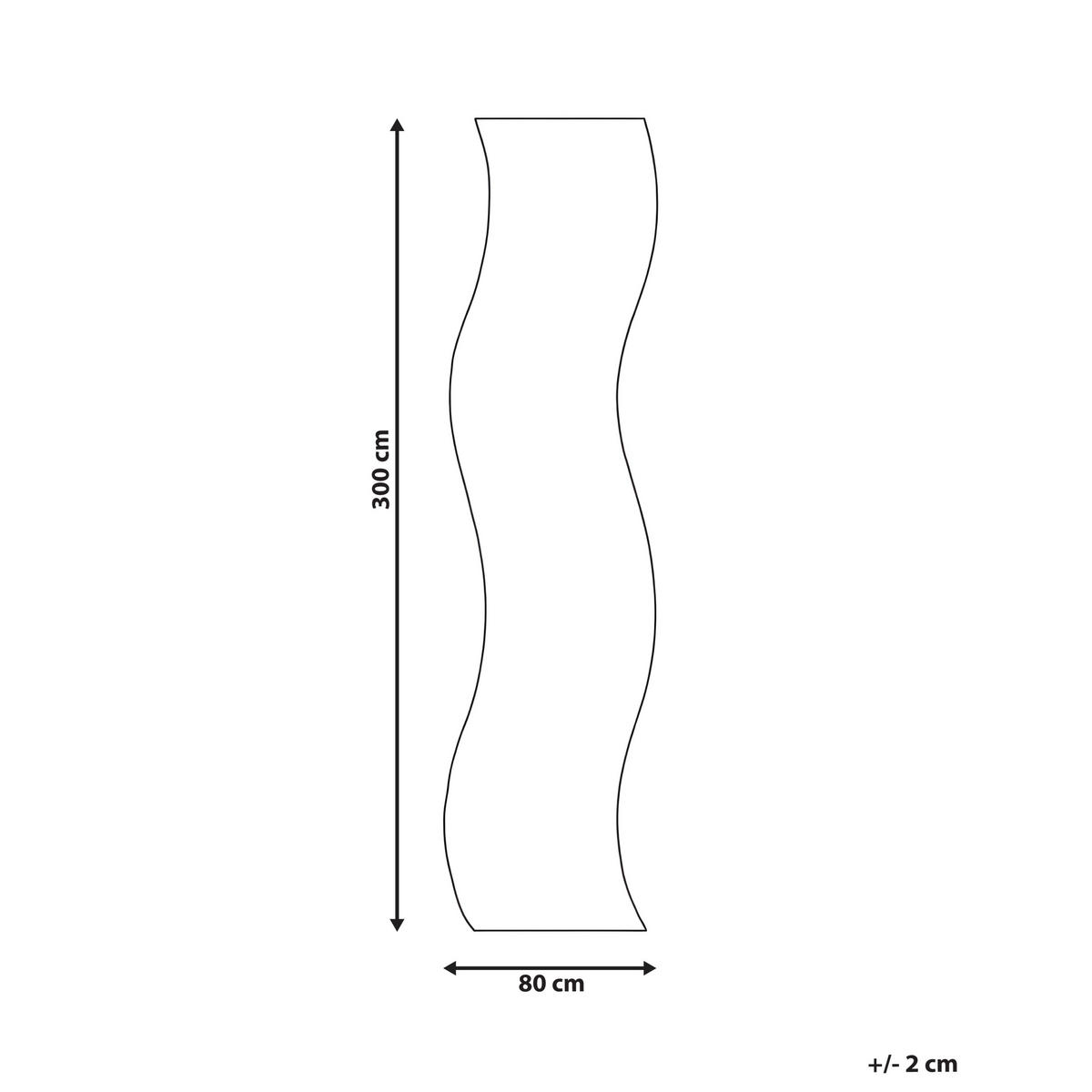 TEPPICH Hellviolett 80/300 cm Tangra - Violett, Kunststoff (80/300cm) - Beliani