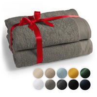 SAUNATUCH Grau, 2er-Set - Grau, Textil (80/200cm) - Blumtal