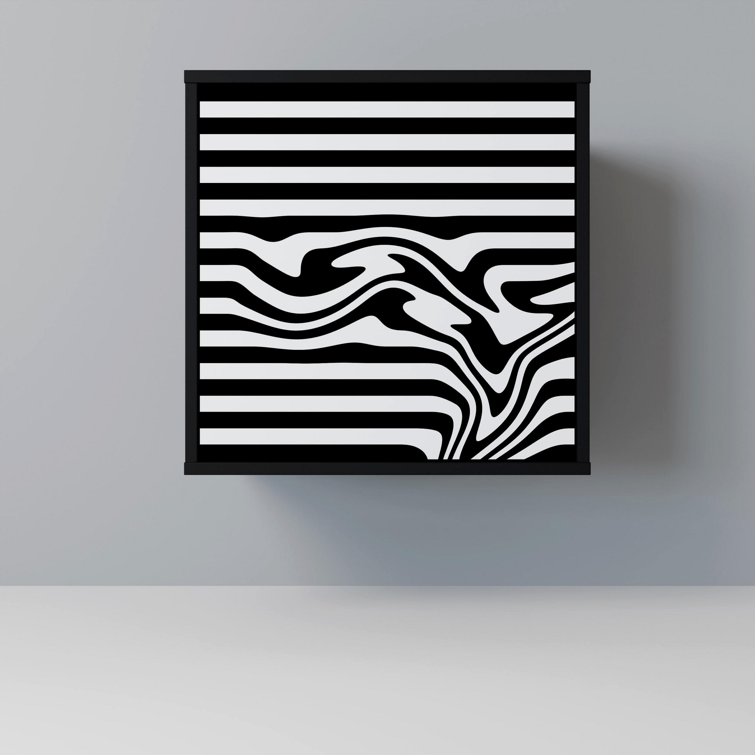 SpaceRebels Sideboard Schwarz 57.5x57.5x42 cm