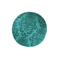 KISSENNHÜLLE Rund Epoche petrol-grün 50 cm Ø - Petrol, Textil (50/50cm) - beties Heimtextil