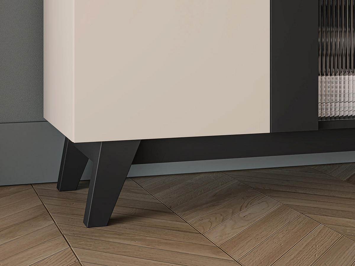 VITRINE – 95 cm – Freshion – Kaschmir - Kaschmir, Holzwerkstoff (95/155/40cm) - hi-markt
