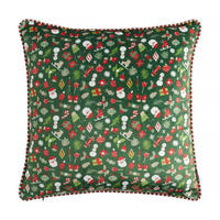 KISSENBEZUG Festio, 45x45cm, Grün, Weihnachten Kissenhülle, Weihnachtsdeko, Christmas, Weihnachtsmotiv Sofakissen Dekokissenbezuge - Grün, Kunststoff (45/45cm) - home&you