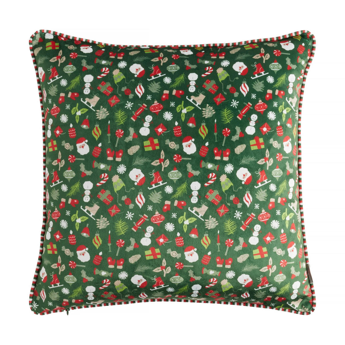KISSENBEZUG Festio, 45x45cm, Grün, Weihnachten Kissenhülle, Weihnachtsdeko, Christmas, Weihnachtsmotiv Sofakissen Dekokissenbezuge - Grün, Kunststoff (45/45cm) - home&you