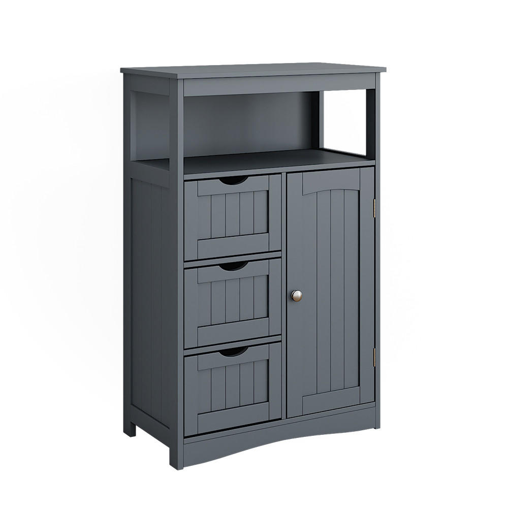 MIDISCHRANK Bianco Grau 56 x 86.5 cm - Grau, Holzwerkstoff (56/86.5/29.2cm) - Vicco