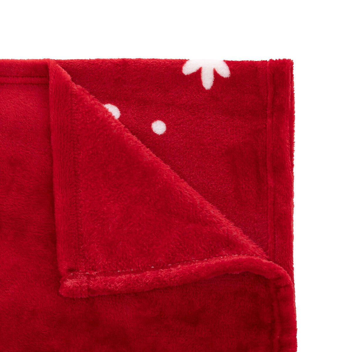 PLAID Schneeflocken 130/180 cm - Rot, Kunststoff (130/180/180cm) - Atmosphera Createur d´interieur