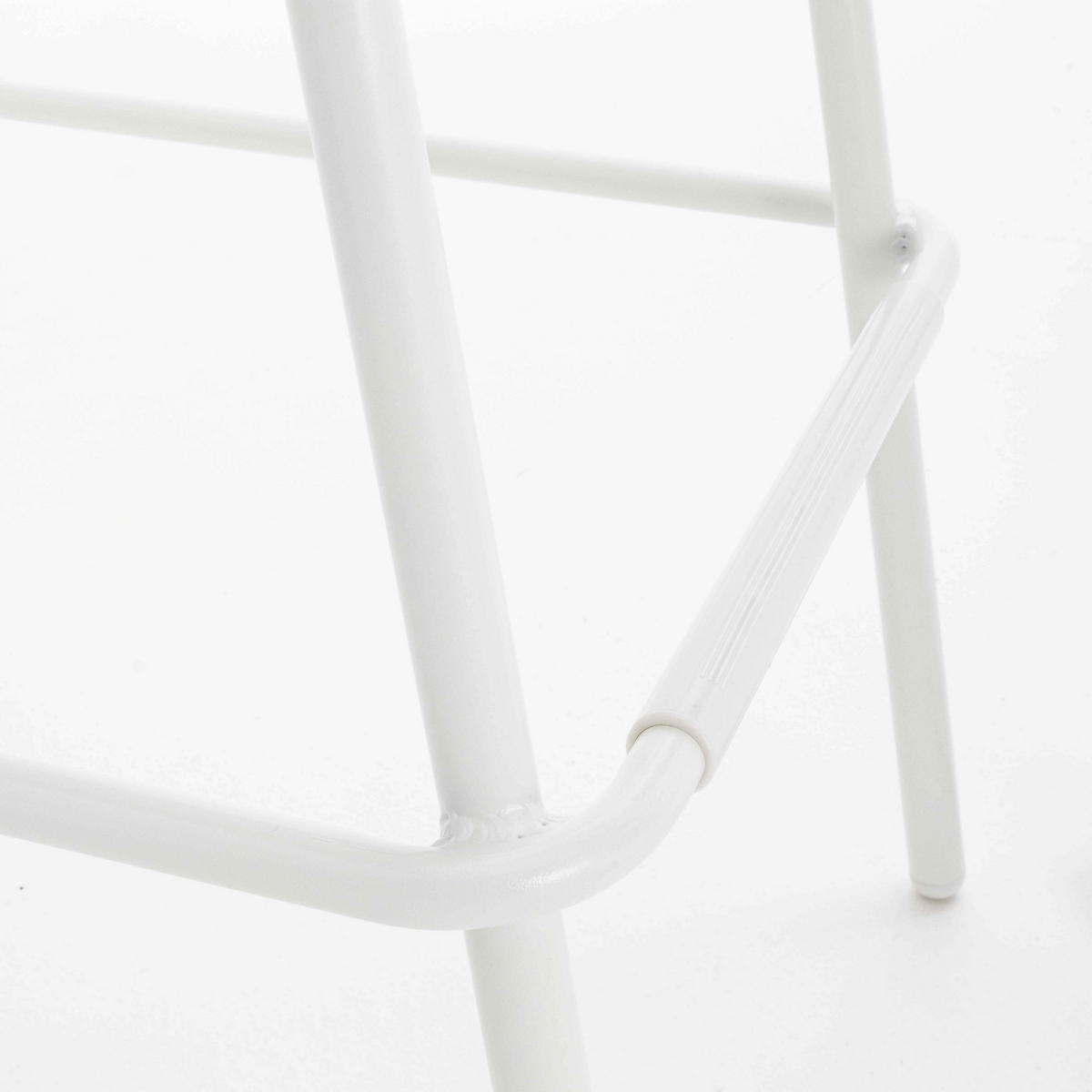 BARHOCKER, Weiß - Weiß, Metall (56/110/56cm) - Oviala