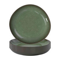 SCHALEN FLACH Lave Vert ø 27 cm 6er Set - Grün, Keramik (27cm) - like.Villeroy & Boch