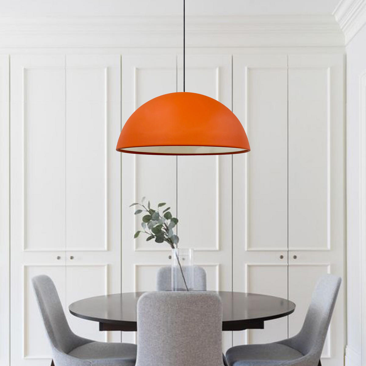 PENDELLEUCHTE Lipeo 50/23 - Orange, Metall (23/50/23cm) - Bamyum