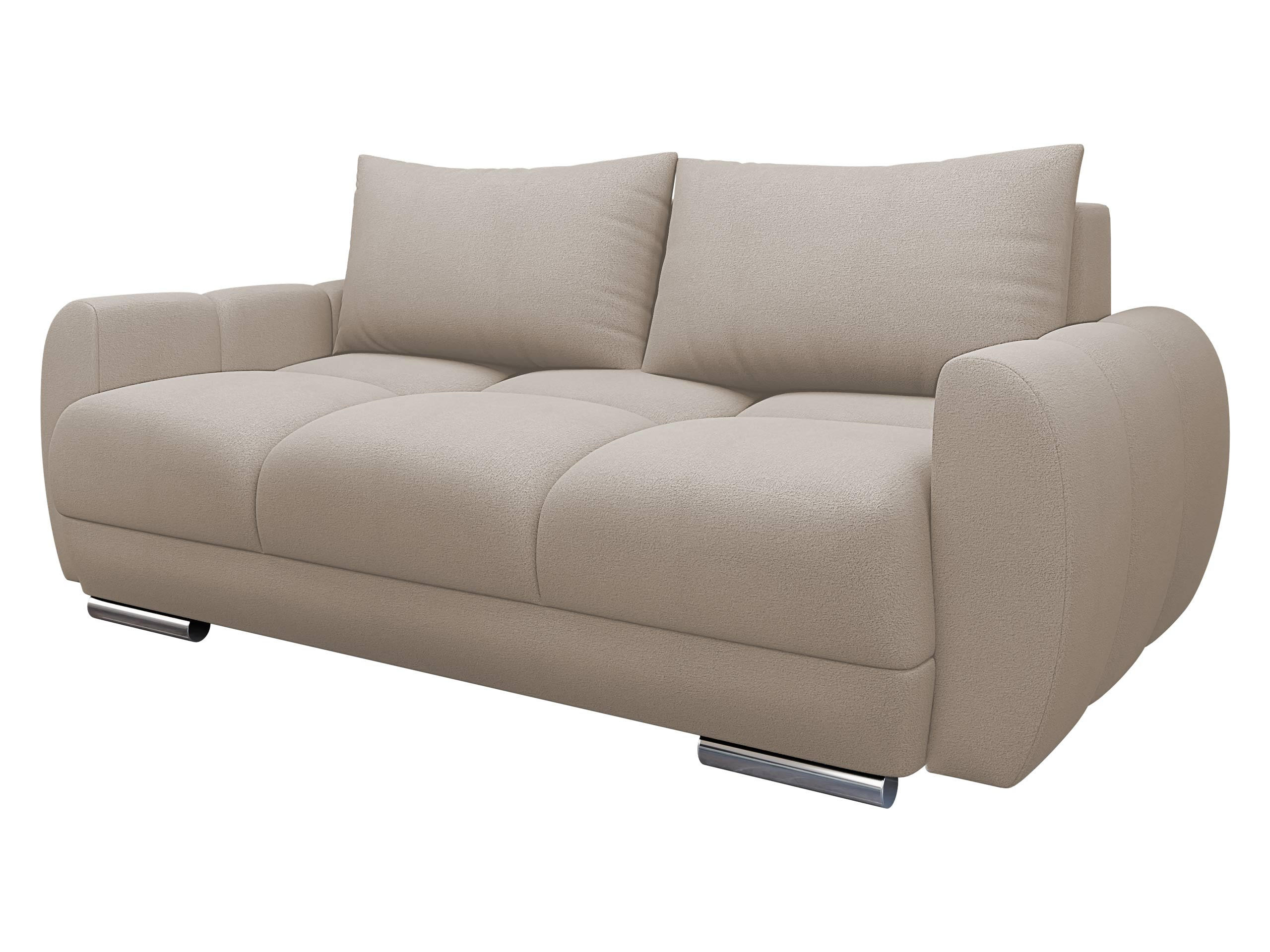 SOFA Logo 2 - Silberfarben/Naturfarben, Holz/Kunststoff (186/89/97cm) - MIRJAN24