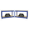 WERKBANK Dino 2er-Set mit 2x höhenverstellbar 90x160x60 cm Traglast 600 kg Blau - Blau, Metall (320/90/60cm) - PROREGAL