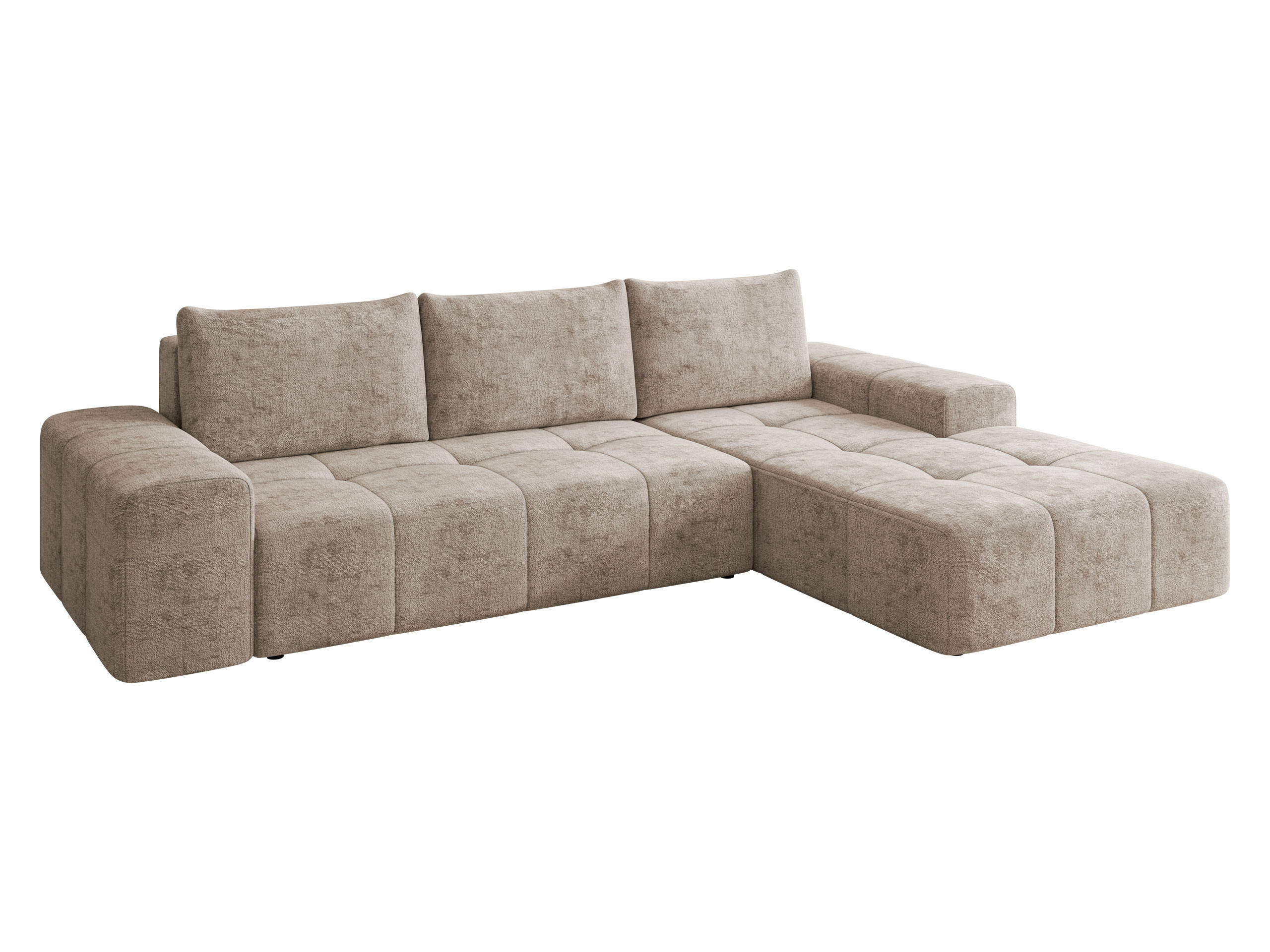 COLTAR Tonseo L, Dreapta - cappuccino/negru, material plastic/material textil (173/275cm) - MIRJAN24