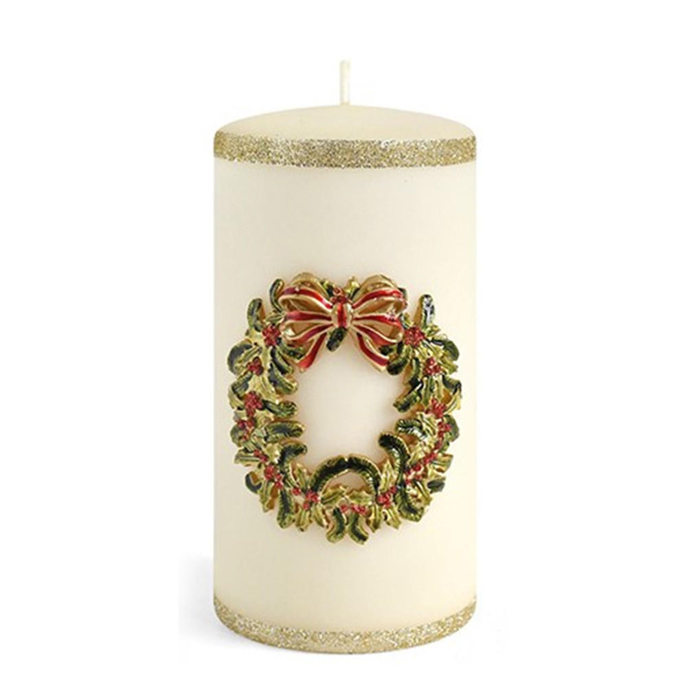 KERZE Blumenkrone Beige 7/7/10 cm Naturmaterial - Beige, Naturmaterialien (10cm) - Mondex