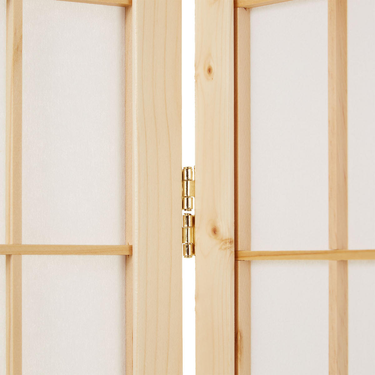 PARAVENT 6-tlg. 264/175 cm Braun Shoji - Braun, Holz (264/175/2cm) - Homestyle4u