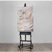 GEMÄLDE Sternenverbindung Schattenfugenrahmen Weiß 140x100 cm - Weiß, Holz (140/100cm) - YS-art gallery