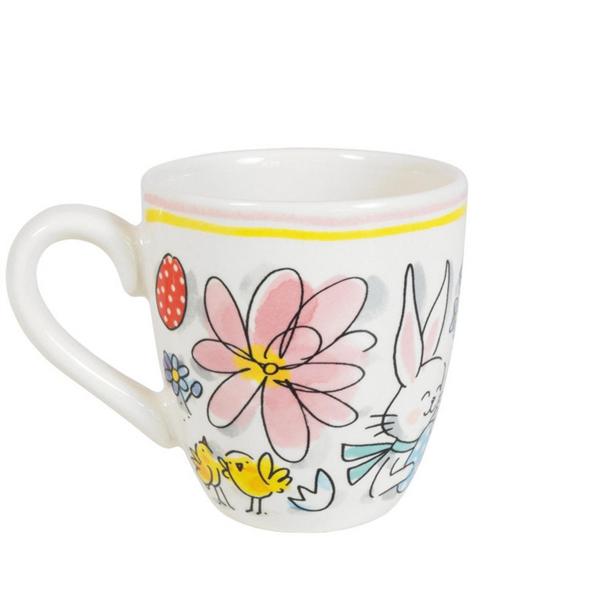 MINI-BECHER Frohe Ostern in Bunt - 200 ml - Multicolor, Keramik (0.2L) - Blond Amsterdam
