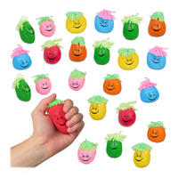 24XSTRESOVÝ míček - různobarevná, textil/přírodní materiály (4/6/4cm) - Relaxdays