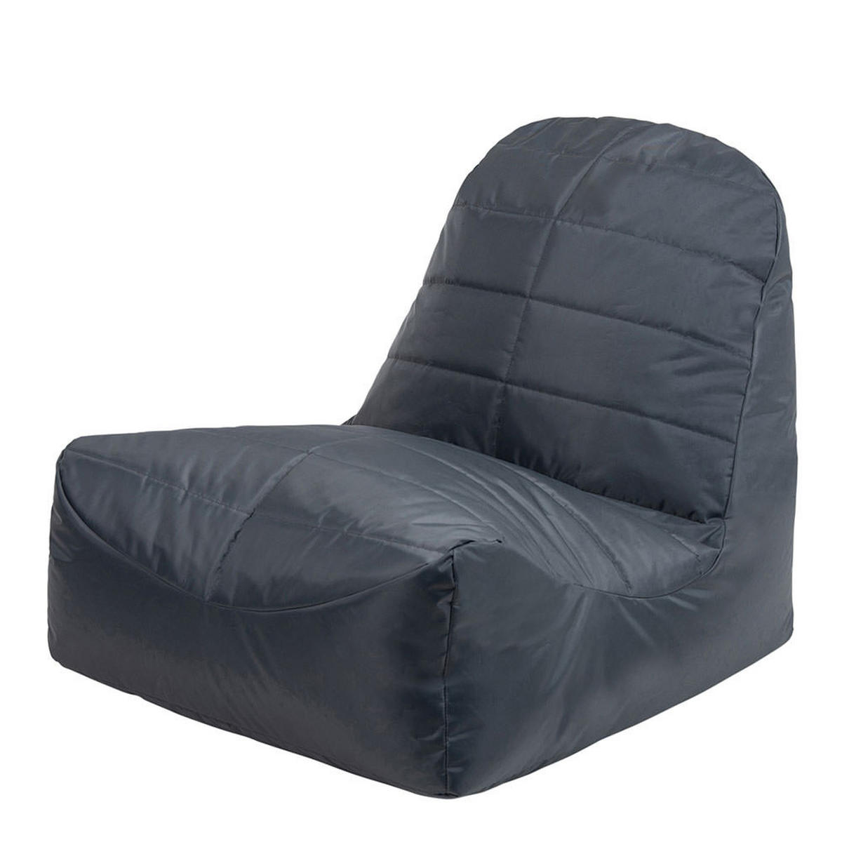 SITZSACK mit Rückenlehne Vista - Grau, Kunststoff (78/73/102cm) - Veeva