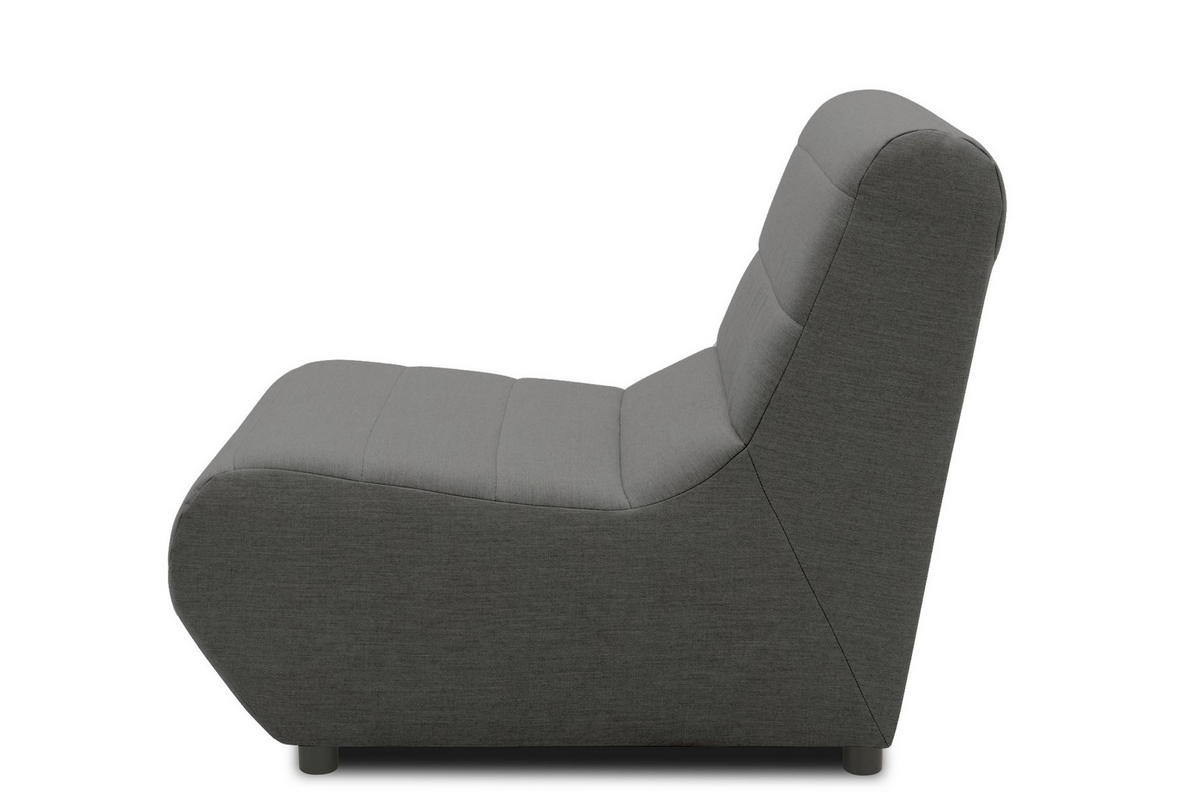 GARTENLOUNGE-SESSEL Boudicca 73x80x102 mit Outdoorbezug in anthrazit - Anthrazit, Kunststoff (102/80/73cm) - 58aufmkessel